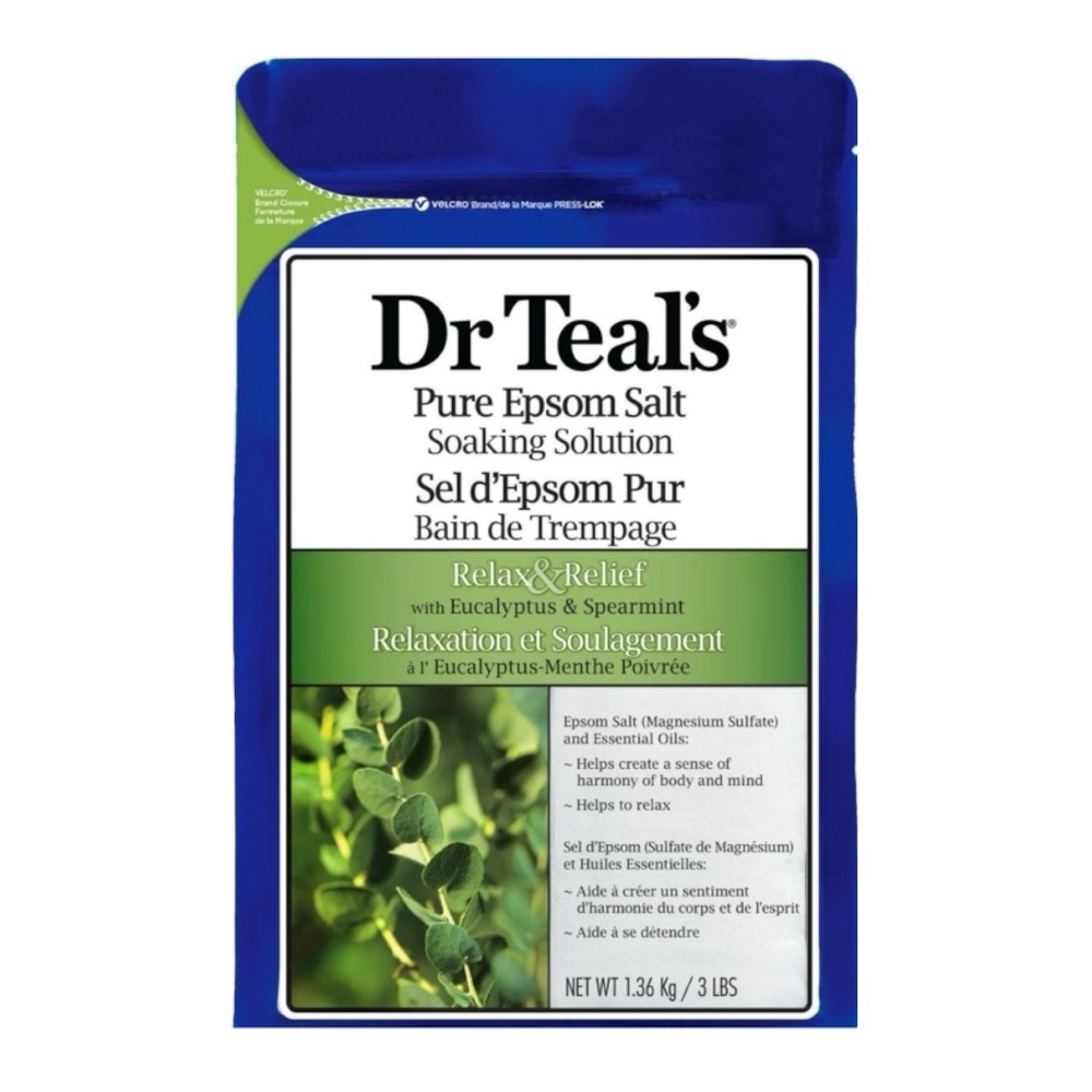 DR. TEAL’S PURE EPSOM SALT SOAKING SOLUTION WITH EUCALYPTUS & SPEARMINT